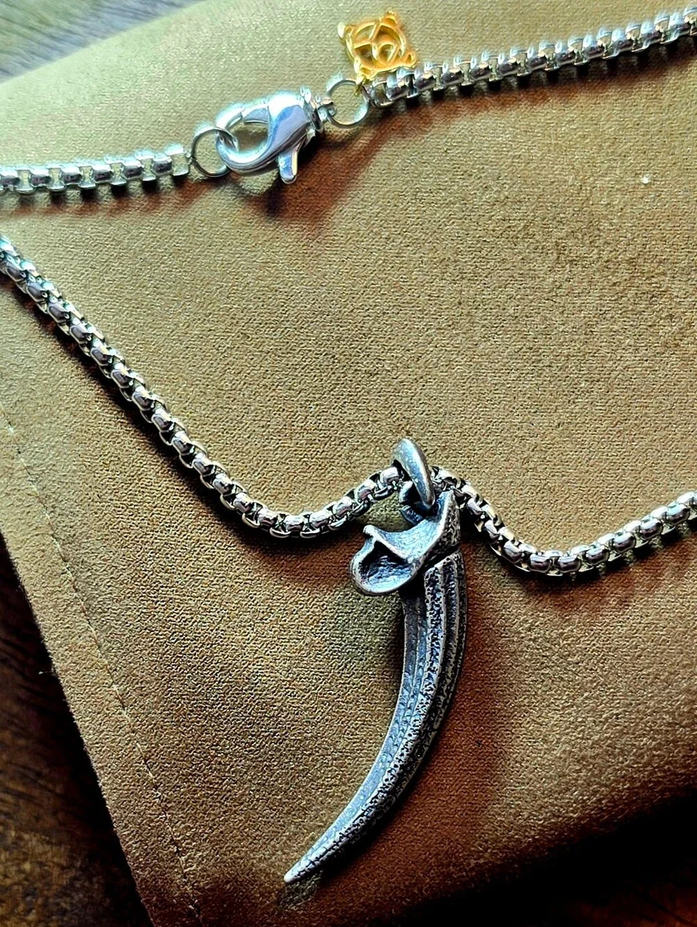 David Yurman Sterling Silver Claw Amulet On A 22